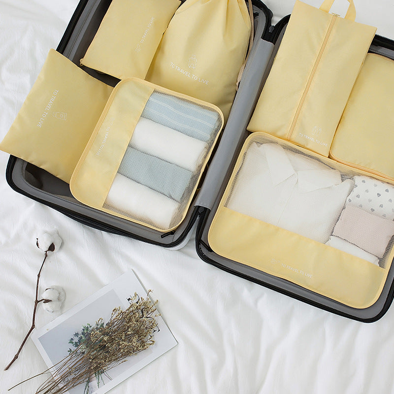 HK8060 7Pcs Set Portable Travel Storage Bags Waterproof Clothes Underwear Shoes Carrying Bags HK8060 7Pcs Set Portable Travel Storage Bags Waterproof Clothes Underwear Shoes Carrying Bags